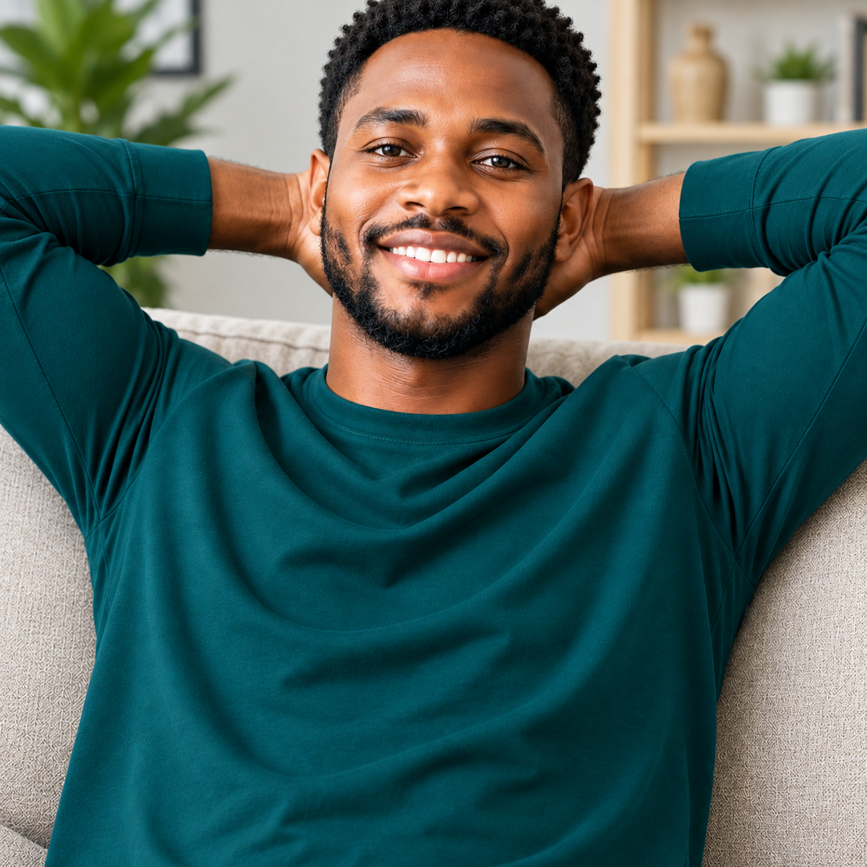 Relaxing tenant after preparing rent